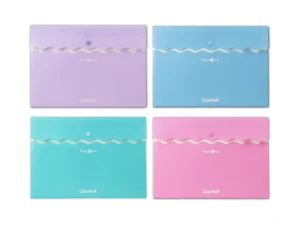 Portadocumenti A4 con bottone - Folder Wave