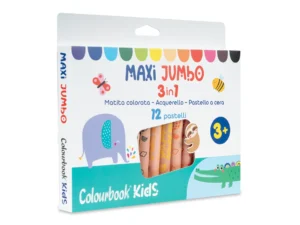 set 12 pastelli multifunzione maxi jumbo 3in1
