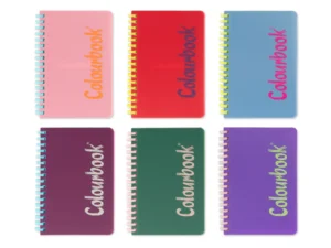 Quaderno A6 Bicolor con spirale Rigo 5mm - Quadretti scuole medie e superiori