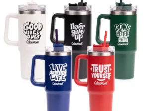 Borraccia termica con cannuccia 900ml Colour Slurp