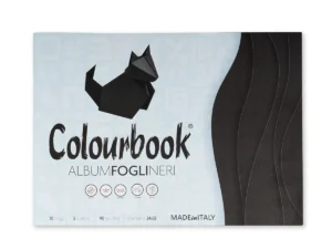 Album Fogli Neri Colourbook 24x33 cm da 10 fogli 90g per origami e collage